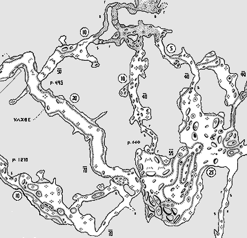 Mapa de Cueva Subacuática